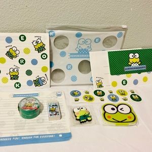 FREE poster Keroppi stationary Hello Kitty frog